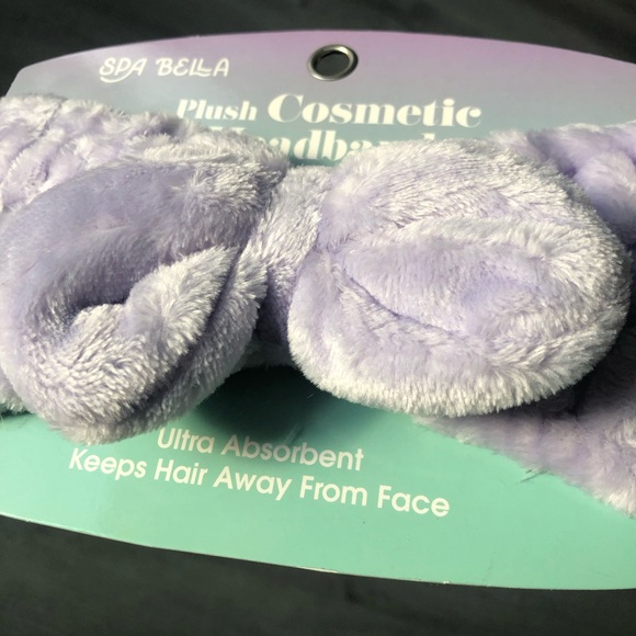 Plush cosmetic headband - Picture 3 of 6